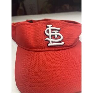 MLB St. Louis Cardinals Visor RED Excellent Condition OSFM